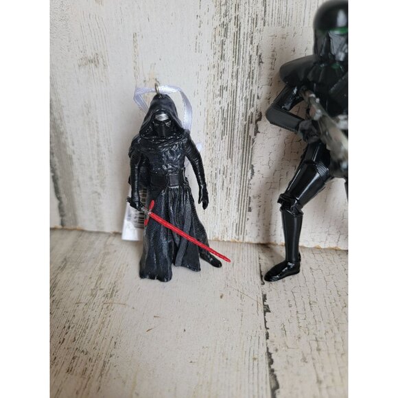 Hallmark Star wars kylo ren storm trooper ornament Xmas set - Picture 3 of 5